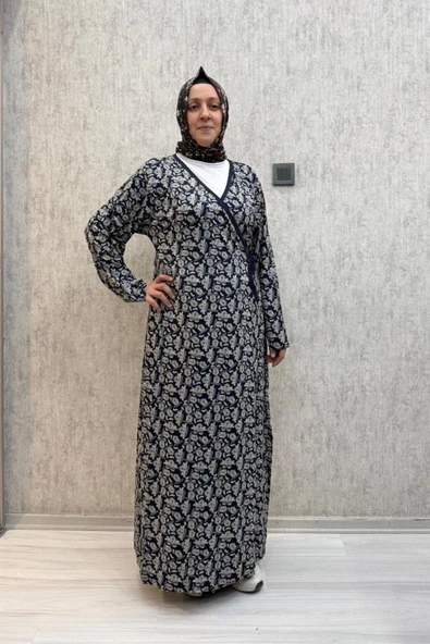 Gd Goldoremi 7 Kadın Viskon Pamuklu Bağlamalı Namaz Elbisesi ürün görseli 1
