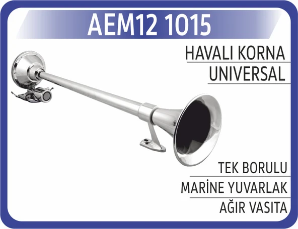 121015 HAVALI KORNA TEK BORULU MARINE YUVARLAK ürün görseli 1