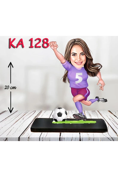 Kişiye Özel Ahşap Biblo - Sporcu Kadın Karikatür Biblo - Sporcu Biblo 7 ürün görseli 1