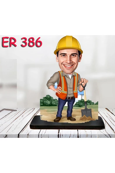 Kişiye Özel Ahşap Biblo - Erkek Meslek Karikatür Biblo 26 ürün görseli 1