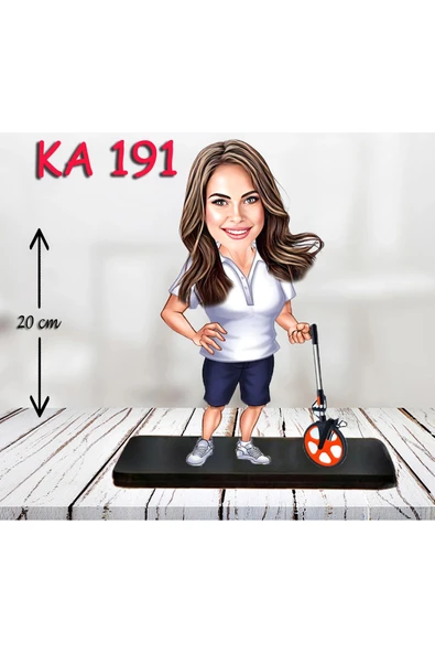 Kişiye Özel Ahşap Biblo - Kadın Karikatür Biblo - Kadın Biblo 40 ürün görseli 1