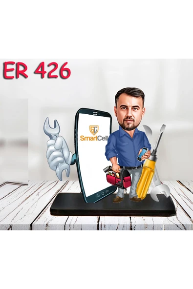 Kişiye Özel Ahşap Biblo - Erkek Meslek Karikatür Biblo 66 ürün görseli 1