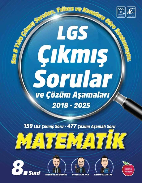 Newton Lgs Çıkmış Sorular Matematik Yeni 2018 - 2025 ürün görseli 1