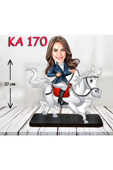 Kişiye Özel Ahşap Biblo - Araç Kullanan Kadın Karikatür Biblo 2 ürün görseli 1