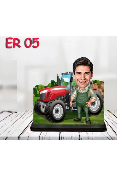 Kişiye Özel Ahşap Biblo - Araç Kullanan Erkek Karikatür Biblo 5 ürün görseli 1