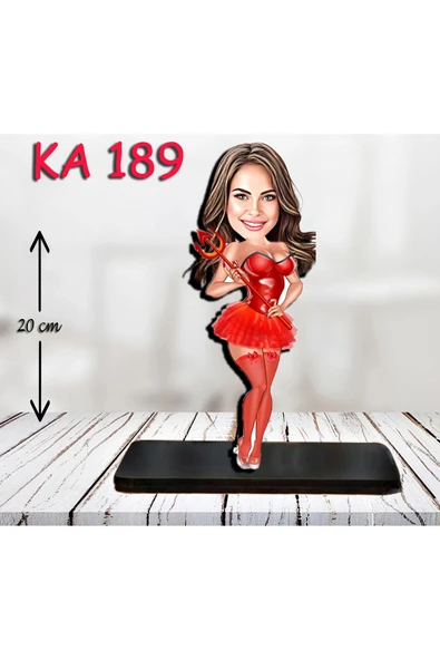 Kişiye Özel Ahşap Biblo - Kahraman Kadın Karikatür Biblo 15 ürün görseli 1