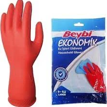 Bulaşık Eldiveni Kırmızı Eko Beybi No 7 - 7,5 (5 Adet) ürün görseli 1
