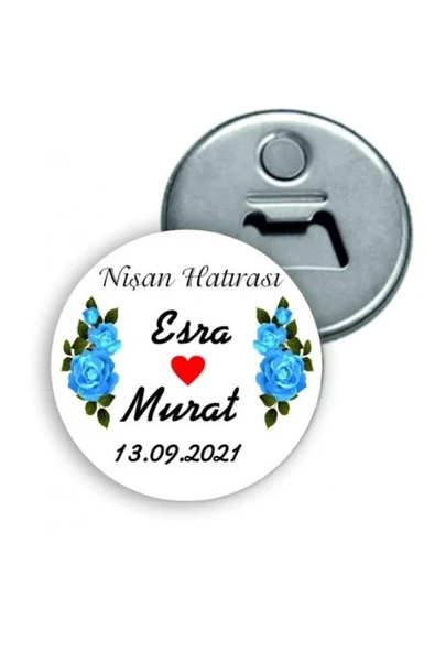 Kişiye Özel Açacaklı Düğün Magnet - Nişan Magnet - Söz Magnet ( 24 Adet ) ürün görseli 1