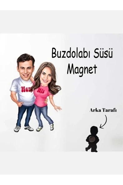 Kişiye Özel Mağnet - Karikatür Mağnet ürün görseli 1