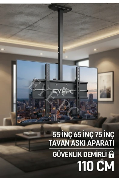 Sunny Sn65leda71 Tv Lcd Led Televizyon Hareketli Tavan Askı Aparatı ürün görseli 1