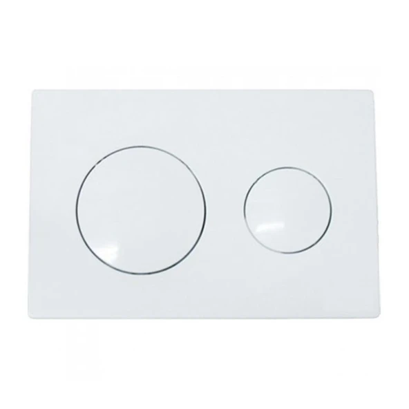 Serel Beyaz Panel Gömme Rezervuar Basma Butonu P400130 ürün görseli 1