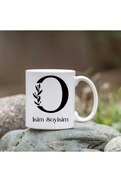 Kişiye Özel O Harfi Bardak - İsim Yazılı Bardak - İsimli Bardak ürün görseli 1
