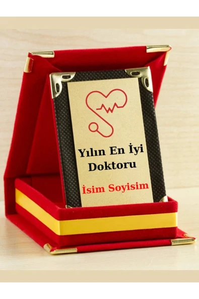 Yılın En İyi Doktoru Plaketi - Doktorlar Günü Plaketi ( Mini Plaket ) ürün görseli 1