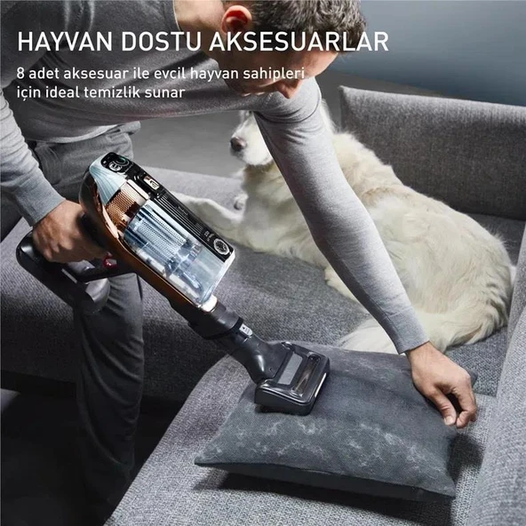TEFAL TY99F1 X-FORCE FLEX 15.60 ANIMAL EVCİL HAYVAN DOSTU KABLOSUZ ŞARJLI DİKEY SÜPÜRGE 230 AİR WATT ürün görseli 1