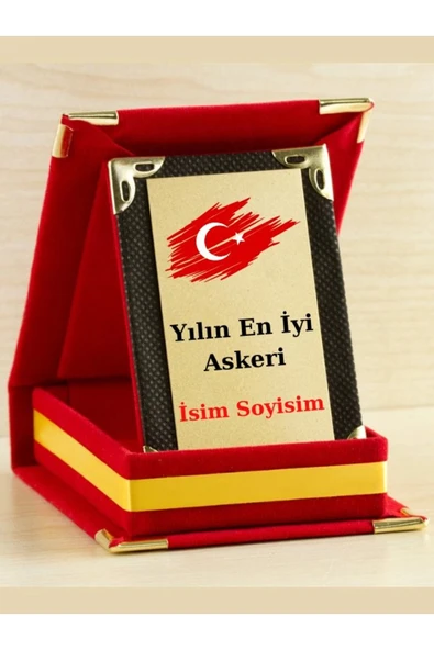 Yılın En İyi Askeri Plaketi - Asker Günü Plaketi ( Mini Plaket ) ürün görseli 1