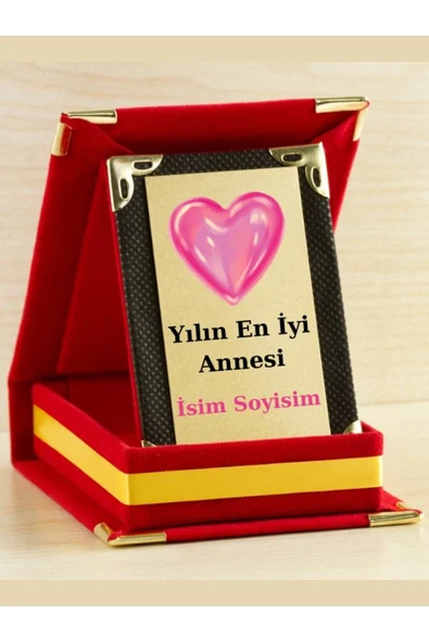 Yılın En İyi Annesi Plaketi - Anneler Günü Plaketi ( Mini Plaket ) ürün görseli 1