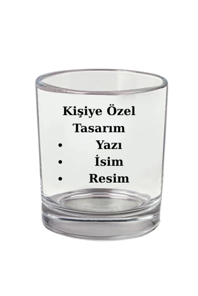 Kişiye Özel Viski Bardağı - Baskılı Viski Bardağı - İsimli Viski Bardağı - Resimli Viski Bardağı ürün görseli 1