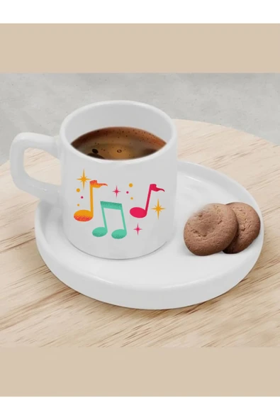 Türk Kahvesi Fincanı Müzik Modelli Fincan ürün görseli 1