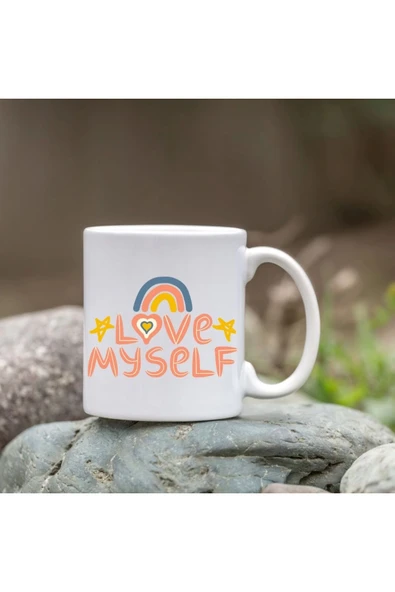 Kendimi Seviyorum Bardağı - I Love Myself Glass ürün görseli 1