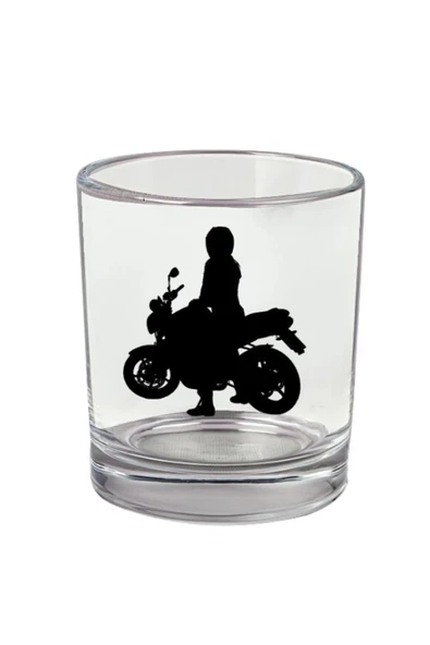 Motor Baskılı Viski Bardağı - Motorlu Bardak ürün görseli 1