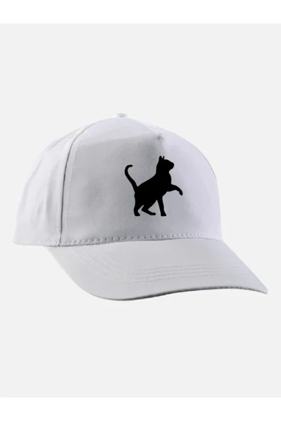 Kedi Baskılı Şapka - Kedili Şapka ürün görseli 1