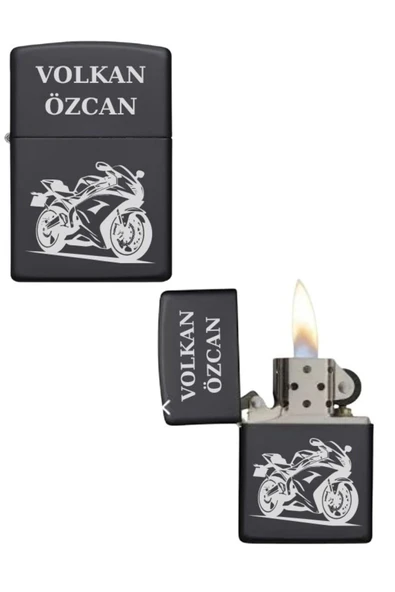 Kişiye Özel Motor Baskılı Metal Çakmak ürün görseli 1