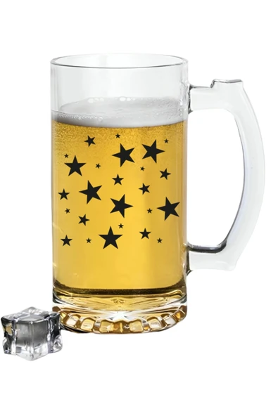 Yıldız Baskılı Bira Bardağı - Bira Bardak ürün görseli 1