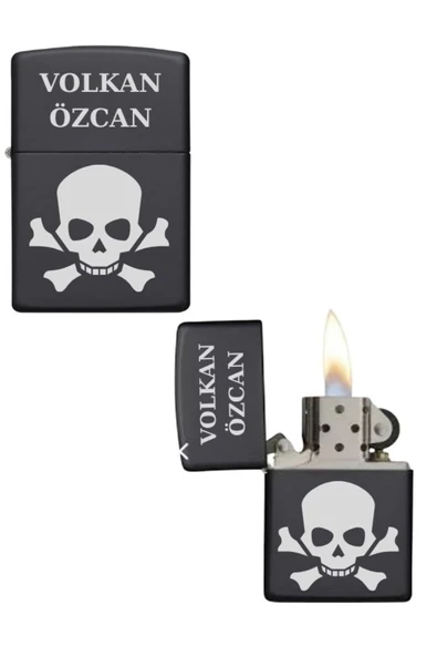 Kişiye Özel Kuru Kafalı Metal Çakmak ürün görseli 1