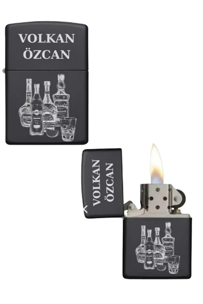 Kişiye Özel Alkol Baskılı Metal Çakmak ürün görseli 1