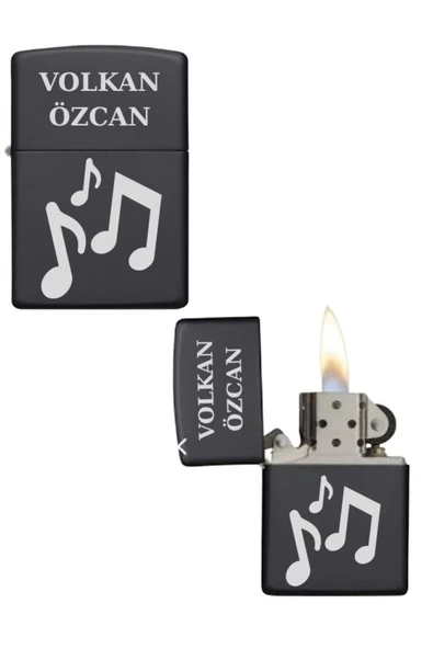 Kişiye Özel Müzik Baskılı Metal Çakmak ürün görseli 1