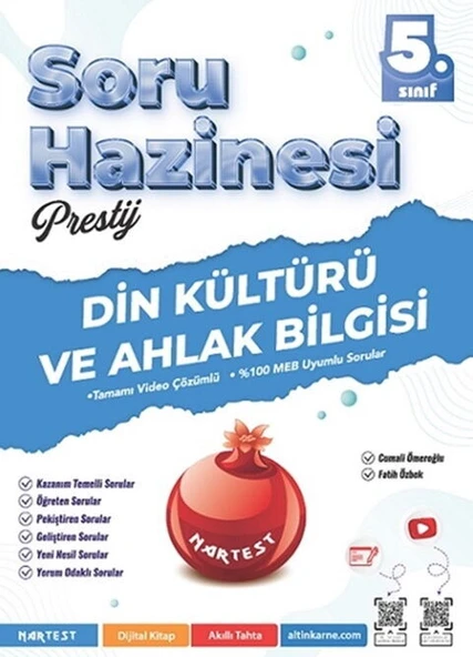Nartest 5. Sınıf Din Kültürü Ve Ahlak Bilgisi Prestij Soru Hazinesi ürün görseli 1