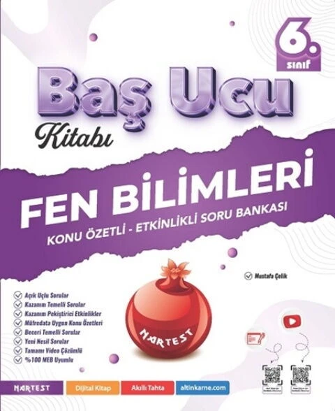 Nartest Yayınları 6. Sınıf Fen Bilimleri Baş Ucu Kitabı Maarif Modeli ürün görseli 1