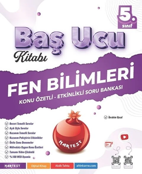 Nartest 5. Sınıf Fen Bilimleri Baş Ucu Kitabı Maarif Modeli ürün görseli 1