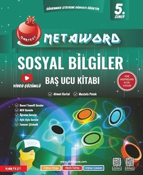 Nartest Yayınları 5. Sınıf Sosyal Bilgiler Metaword Baş Ucu Kitabı ürün görseli 1