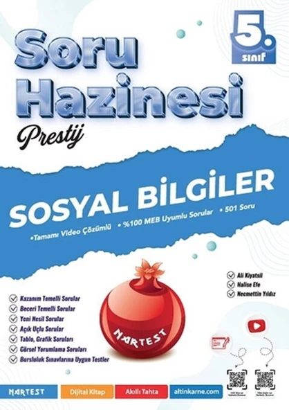 Nartest 5. Sınıf Sosyal Bilgiler Prestij Soru Hazinesi ürün görseli 1