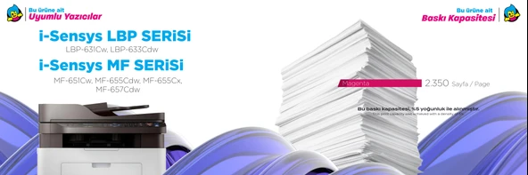 Canon Uyumlu Renkli Toner - Resim 2