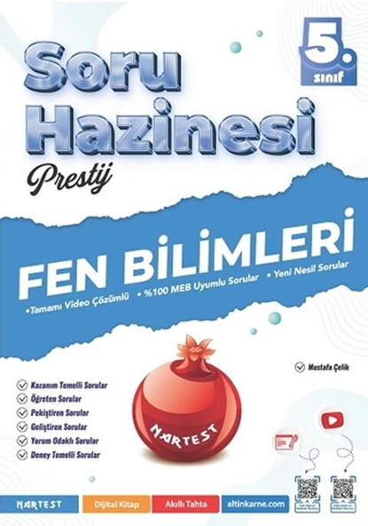 Nartest 5. Sınıf Fen Bilimleri Prestij Soru Hazinesi ürün görseli 1