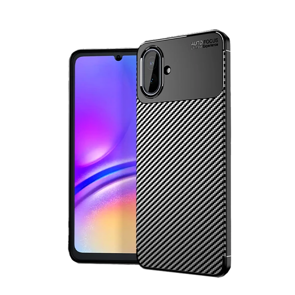 Samsung Galaxy A07 Kılıf Karbon Fiber Desenli Negro Silikon Kapak ürün görseli 1