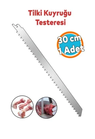 Tilki Kuyruğu Kemik Kesme Testeresi Et Paslanmaz Çelik Bıçak Buz Kesme Bıçağı Ağzı Ucu 30 cm ürün görseli 1