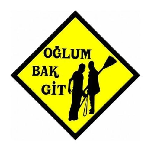 Ce-Ka Oğlum Bak Git Çıkartma Araç Sticker ürün görseli 1