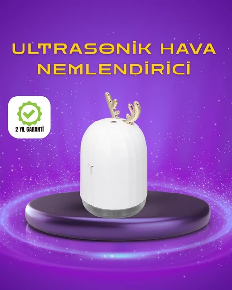 Renkli LED Işıklı ve Sürekli Spreyli Masa Nemlendirici ürün görseli 1