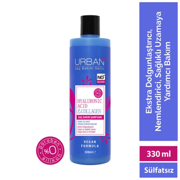 Urban Care ( 2 ADET ) Hyaluronic Acid & Collagen Sıvı Saç Bakım Şampuanı ürün görseli 1