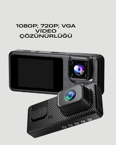 1080P 3 Kameralı Araç DVR -Q301 - Resim 4