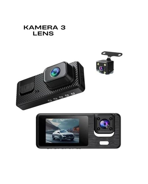 1080P 3 Kameralı Araç DVR -Q301 ürün görseli 1