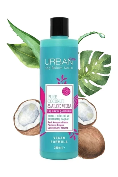 Saç Bakım Serisi ( 2 ADET ) Pure Coconut & Aloe Vera Saç Bakım Şampuanı 350 ML x 2 adet ürün görseli 1