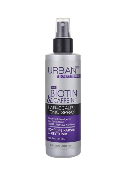 Urban Care Expert Serisi ( 3 ADET ) Biotin ve Caffeine Dökülme Karşıtı Sprey Saç Bakım Toniği ürün görseli 1