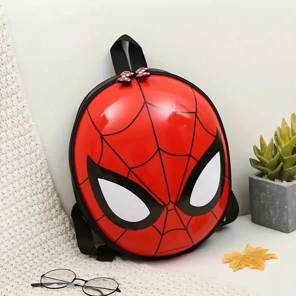 Spider-Man Süper Kahraman Çantası Ayarlanabilir Omuz Askısı, Dayanıklı Kumaş, Kırmızı ve Siyah Tasarım ürün görseli 1