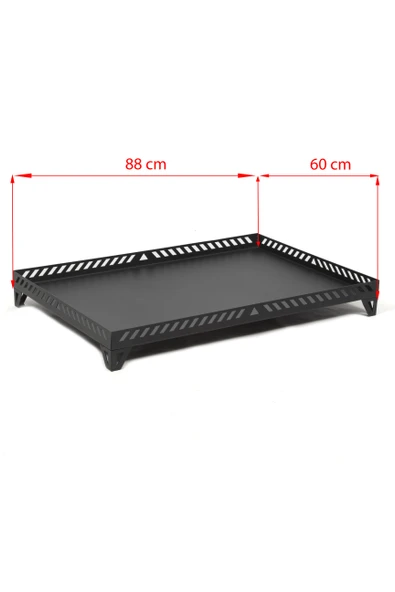 Şömine Altlığı KALIN ŞAÇ Şömine Soba Altlığı (88x60) L BOY ürün görseli 1