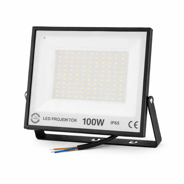 100W LED Projektör 6500K Beyaz Işık IP65 Dış Mekan 9000 lm ürün görseli 1