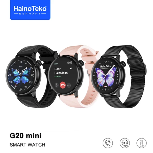 Vivopack Haino Teko G20 Mini Kadın Akıllı Saat 3 Kordonlu ürün görseli 1